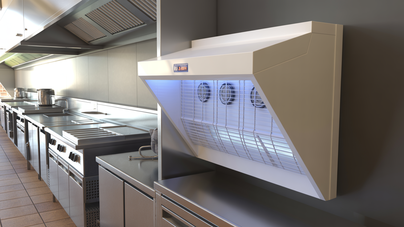 Professional commercial fly control UV light trap installation